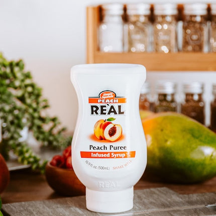 Real Peach Flavors Puree Infused Syrup 16.9 fl. oz.
