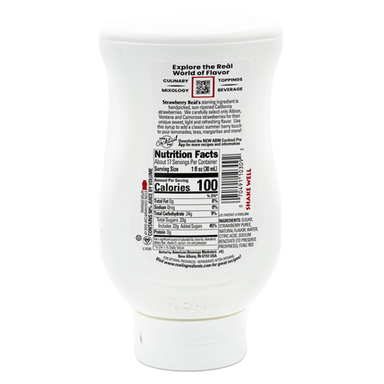 Real Strawberry Flavors Puree Infused Syrup 16.9 fl. oz.