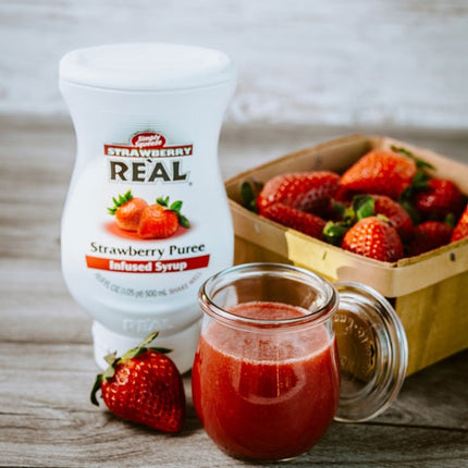 Real Strawberry Flavors Puree Infused Syrup 16.9 fl. oz.