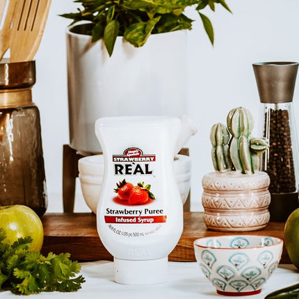 Real Strawberry Flavors Puree Infused Syrup 16.9 fl. oz.