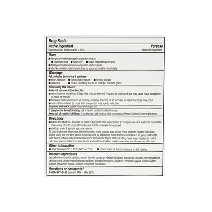 Afrin No Drip Severe Congestion 12 Hour Nasal Pump Mist, 20 ml, Pack of 3, Total 60 ml