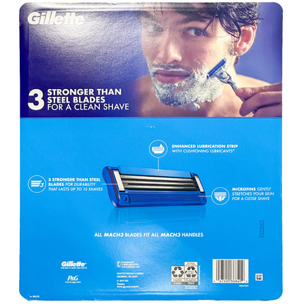 Gillette Mach3 Turbo - 4 Cartridges - BunnyPack