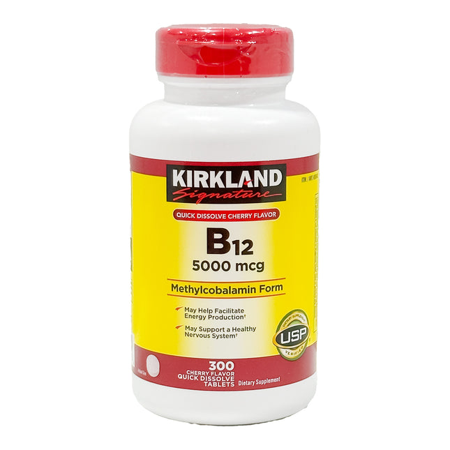 Kirkland-Signature Quick Dissolve B-12 5000 mcg, 300 Tablets