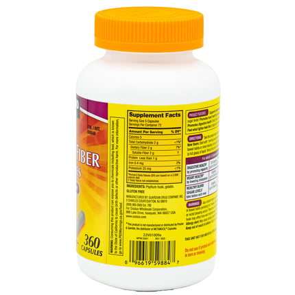 Kirkland Signature Psyllium Fiber, 360 Capsules - BunnyPack
