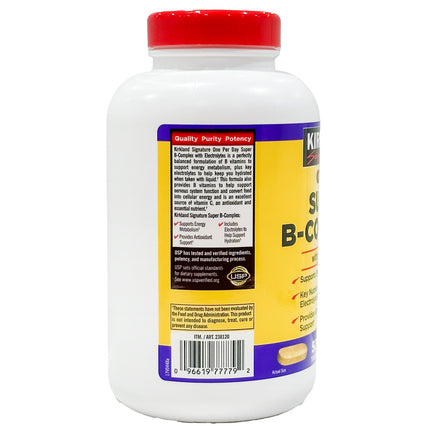 Kirkland Signature Super B-Complex with Electrolytes, 500 Tablets