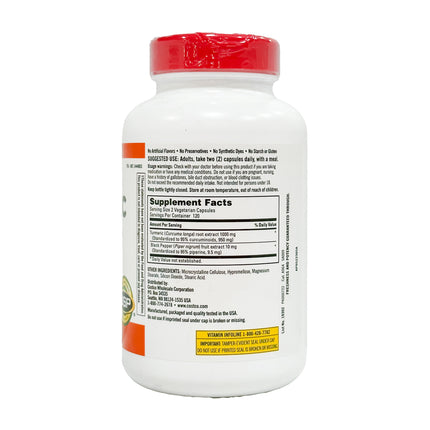 Kirkland Signature Turmeric with Black Pepper, 1000 mg, 240 Capsules