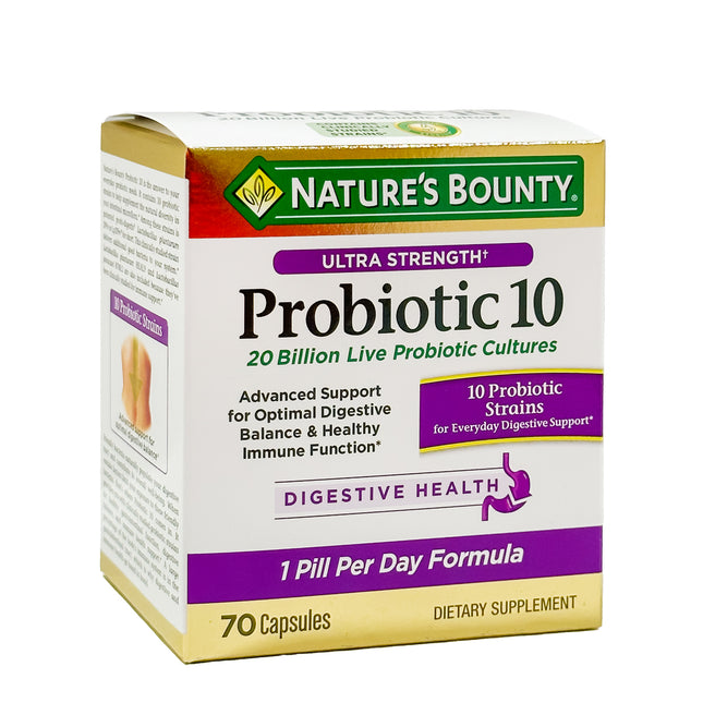 Nature's Bounty Ultra Strength Probiotic 10, 70 Capsules