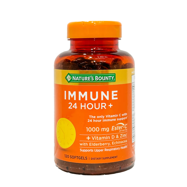 Nature's Bounty Immune 24 Hour+, 120 Softgels