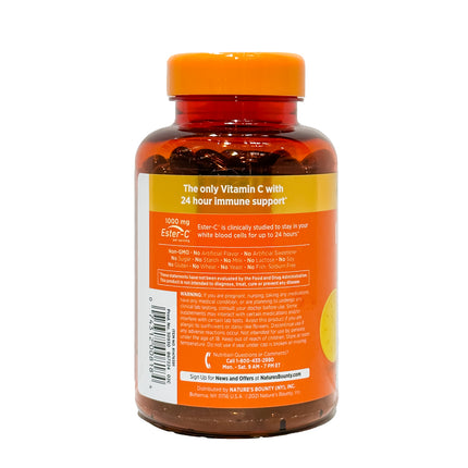 Nature's Bounty Immune 24 Hour+, 120 Softgels