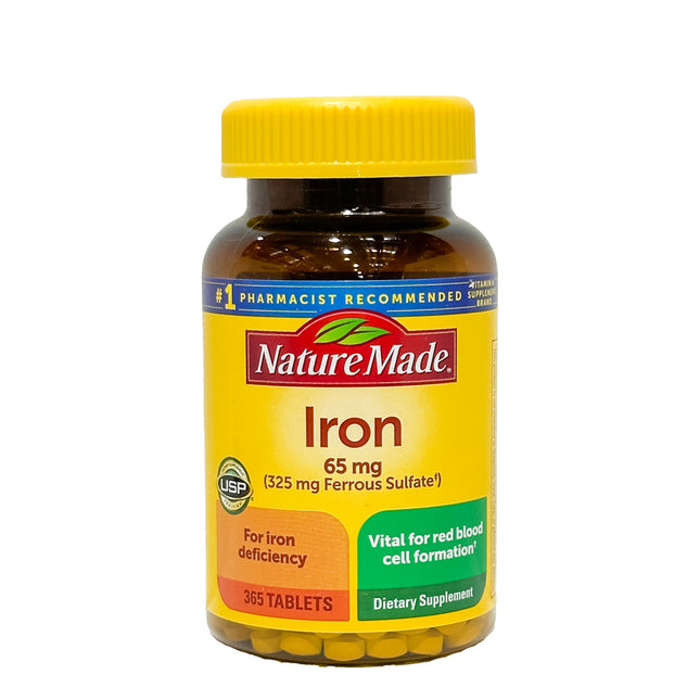 Nature Made Iron, 65 mg, 365 Tablets