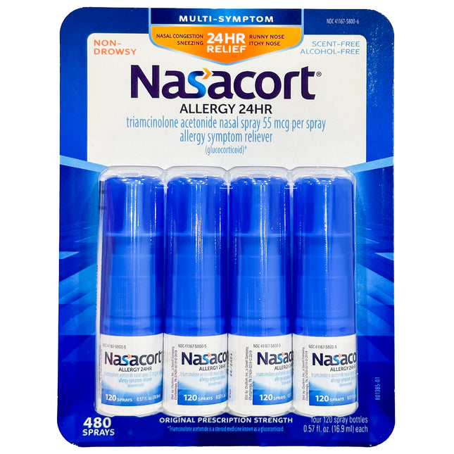 Nasacort Allergy 24 HR, 480 Metered Sprays