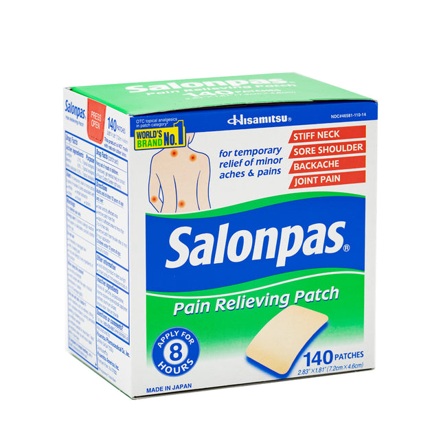 Salonpas Pain Relieving Patch, 140 Patches