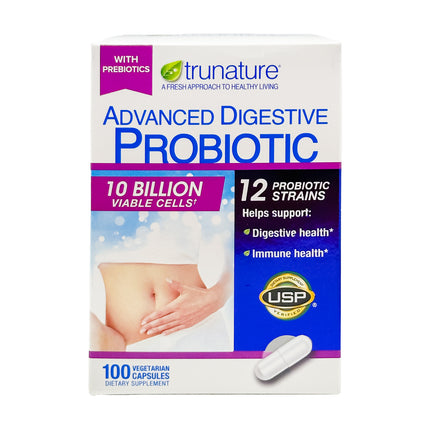 Trunature Advanced Digestive Probiotic, 100 Capsules