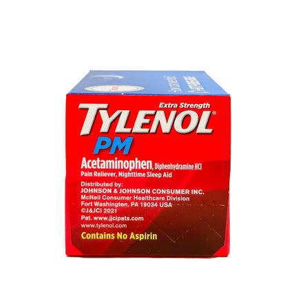 Tylenol PM Extra Strength Acetaminophen 500 mg Pain Reliever & Sleep Aid, 225 Caplets
