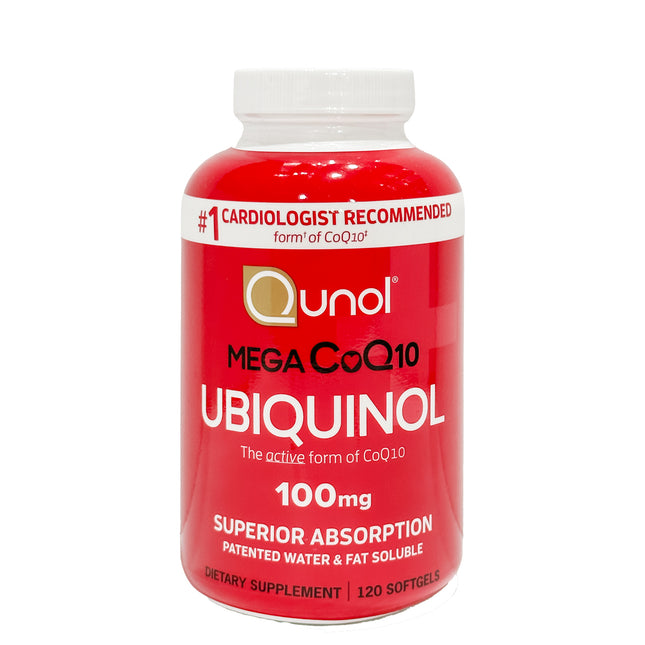 Qunol Mega CoQ10 Ubiquinol 100 mg., 120 Softgels