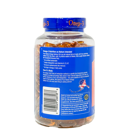 Pure Alaska Omega Wild Salmon Oil 1000 mg., 210 Softgels