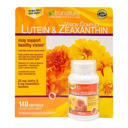 Trunature Vision Complex Lutein & Zeaxanthin, 140 Softgels