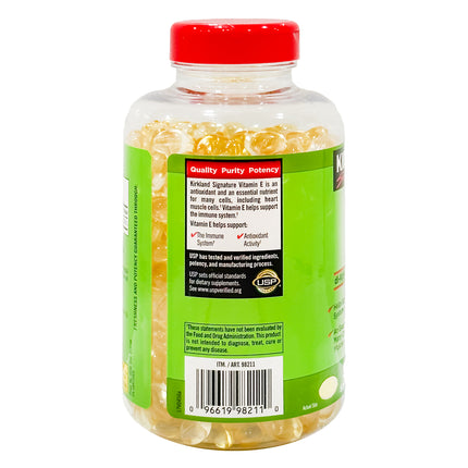 Kirkland Signature Vitamin E 180 mg., 500 Softgels