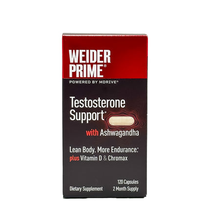 Weider Prime Testosterone Support, 120 Capsules