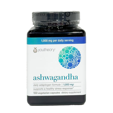 Youtheory Ashwagandha 1,000 mg., 150 Capsules