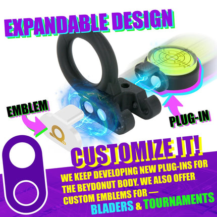 BEYDONUT™ VT-01 Pull Ring Grip for Beyblade X T-Handle BBX Vertical Grip