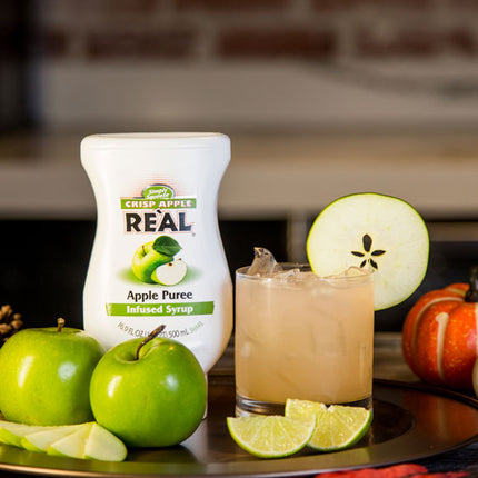 Real Crisp Apple Flavors Puree Infused Syrup 16.9 fl. oz.