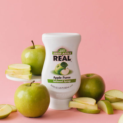 Real Crisp Apple Flavors Puree Infused Syrup 16.9 fl. oz.