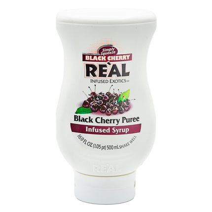 Real Black Cherry Flavors Puree Infused Syrup 16.9 fl. oz.