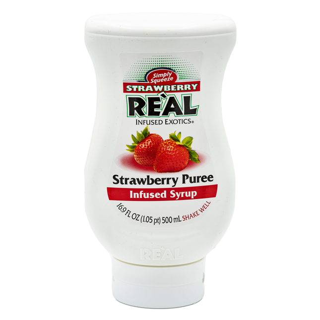 Real Strawberry Flavors Puree Infused Syrup 16.9 fl. oz.