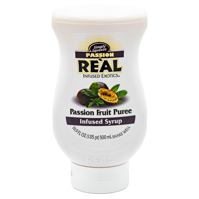 Real Passion Fruit Flavors Puree Infused Syrup 16.9 fl. oz.