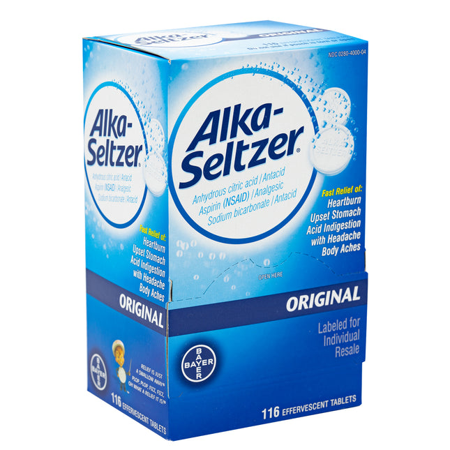 Alka-Seltzer Original, 2 Efferverscent Tablets , 58 Pouches