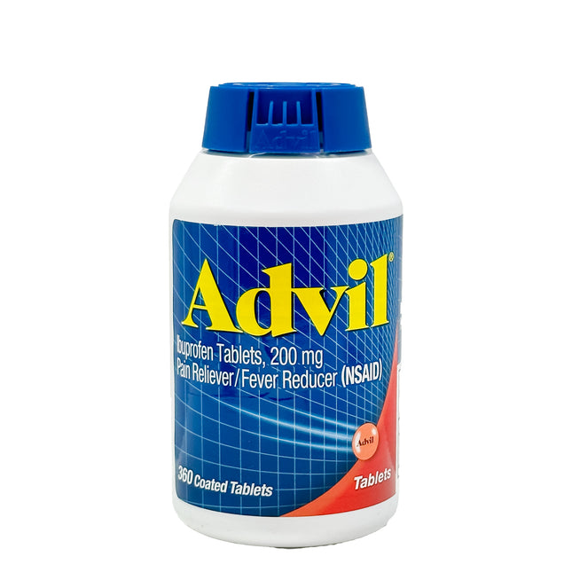 Advil Ibuprofen 200 mg., Pain Reliever/Fever Reducer, 360 Tablets