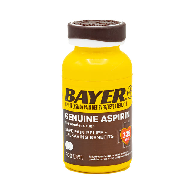 Bayer Genuine Aspirin 325mg, 500 Coated Tablets