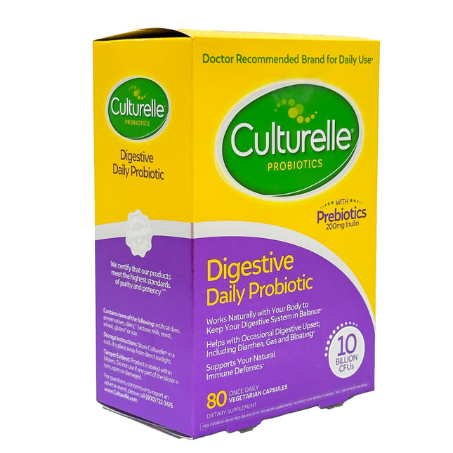 Culturelle Digestive Health Probiotic, 80 Vegetarian Capsules