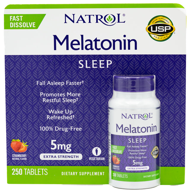Natrol Melatonin Time Release 5 mg., 250 Tablets