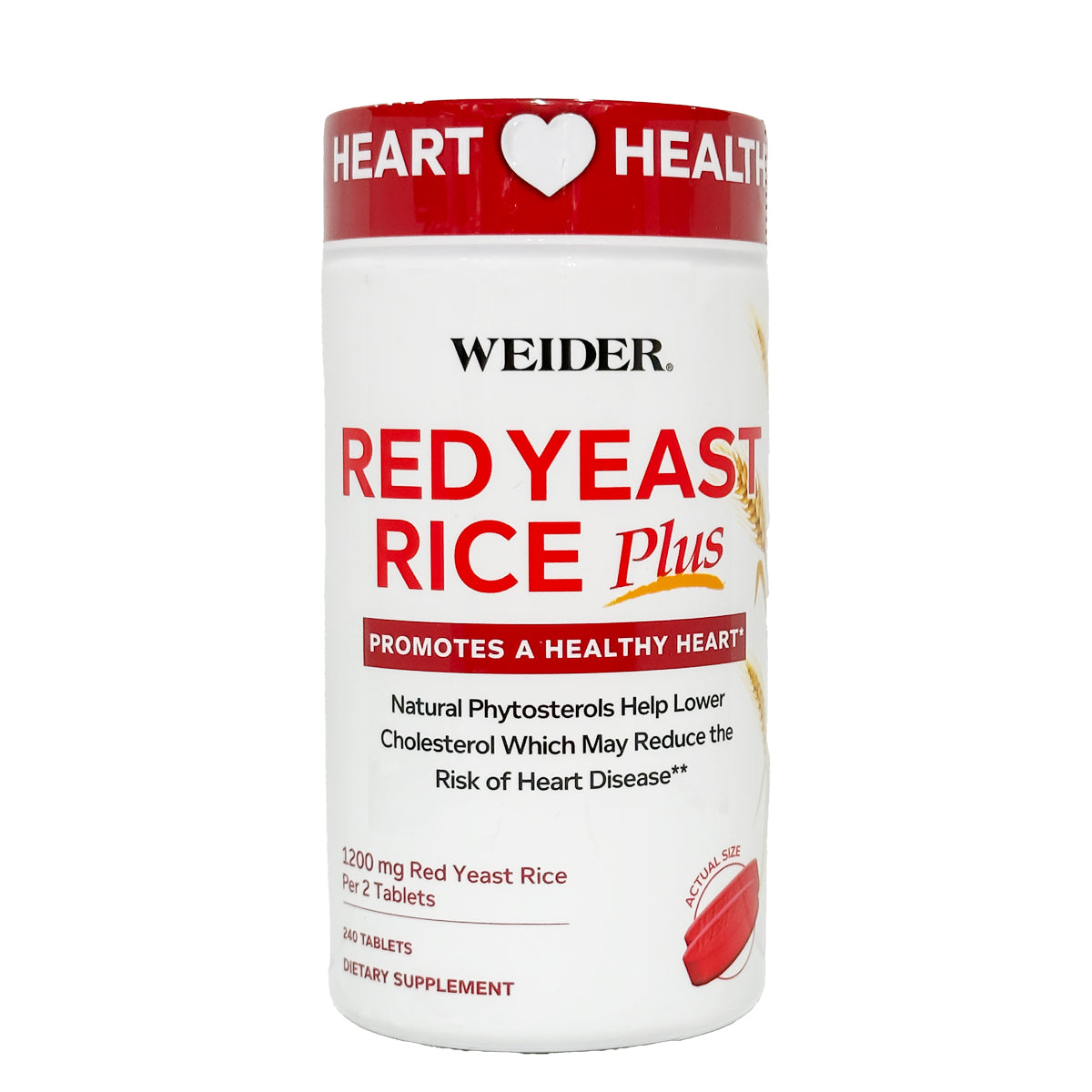 Red Rice Coscto Weider Red Yeast Rice Plus 1200 mg., 240 Tablets – BunnyDepot