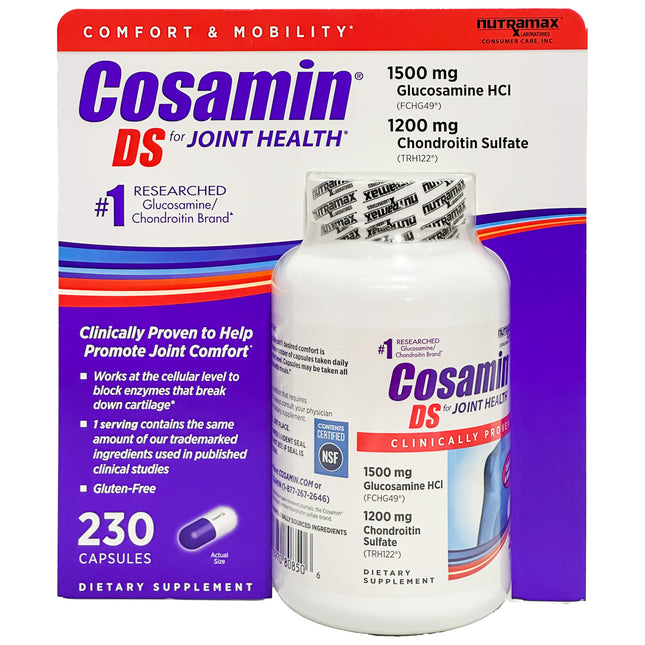 Cosamin DS Joint with Glucosamine & Chondroitin for Joint Health, 230 Capsules