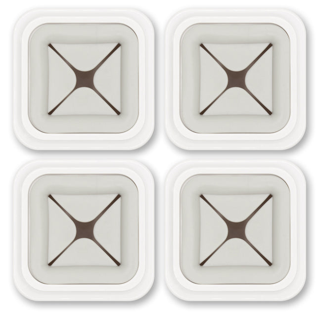 Citybasics Kitchen Towel Hook Self Adhesive Push-in Hookless Cloth Holder (Pack of 4)