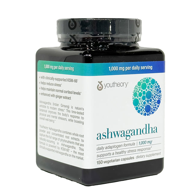 Youtheory Ashwagandha 1,000 mg., 150 Capsules